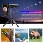 Lente teleobjetivo APEXEL 36X para fotografía nocturna y observación de fauna