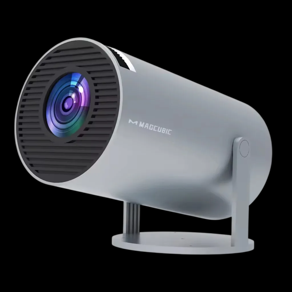 Proyector Magcubic HY300 Pro color blanco vista lateral