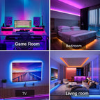Tiras LED RGB 5m USB control remoto colores personalizables