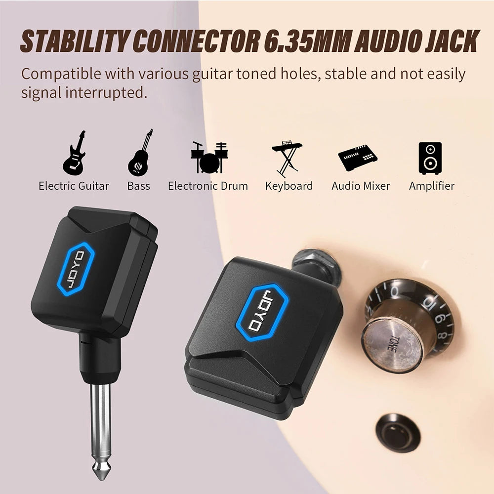 Sistema Inalámbrico para Guitarra JOYO JW-06 | 5.8GHz | Recargable | +20m