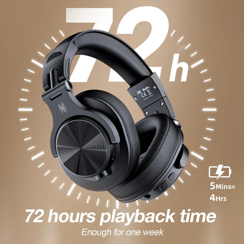 Auriculares Bluetooth OneOdio Fusion A70 | Hi-Res Audio | 72hs | DJ + Wireless