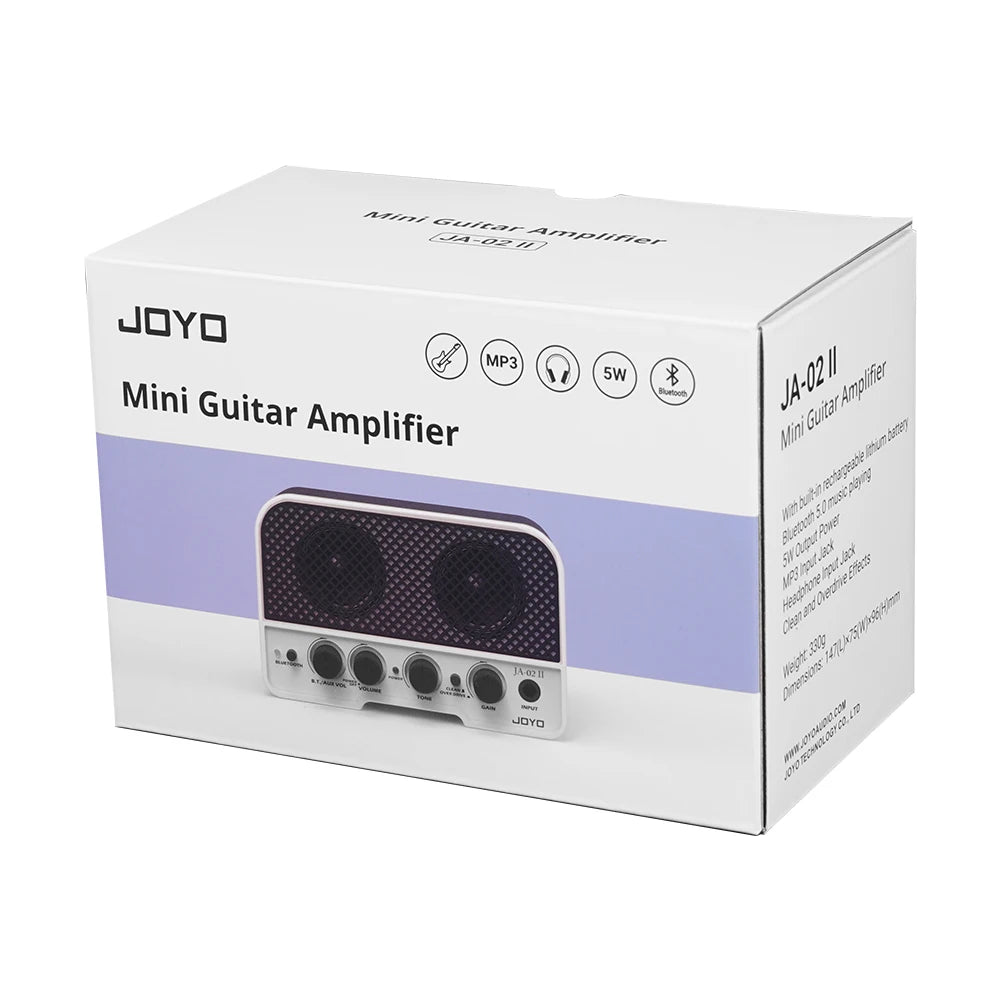 Amplificador de Guitarra Portátil JOYO JA-02 II | 5W | Bluetooth 5.0 | Recargable USB-C