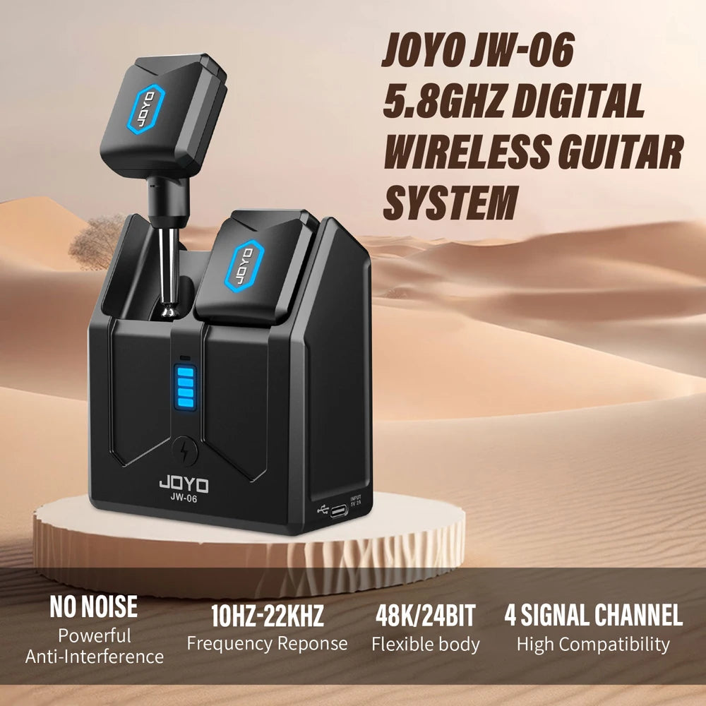 Sistema Inalámbrico para Guitarra JOYO JW-06 | 5.8GHz | Recargable | +20m