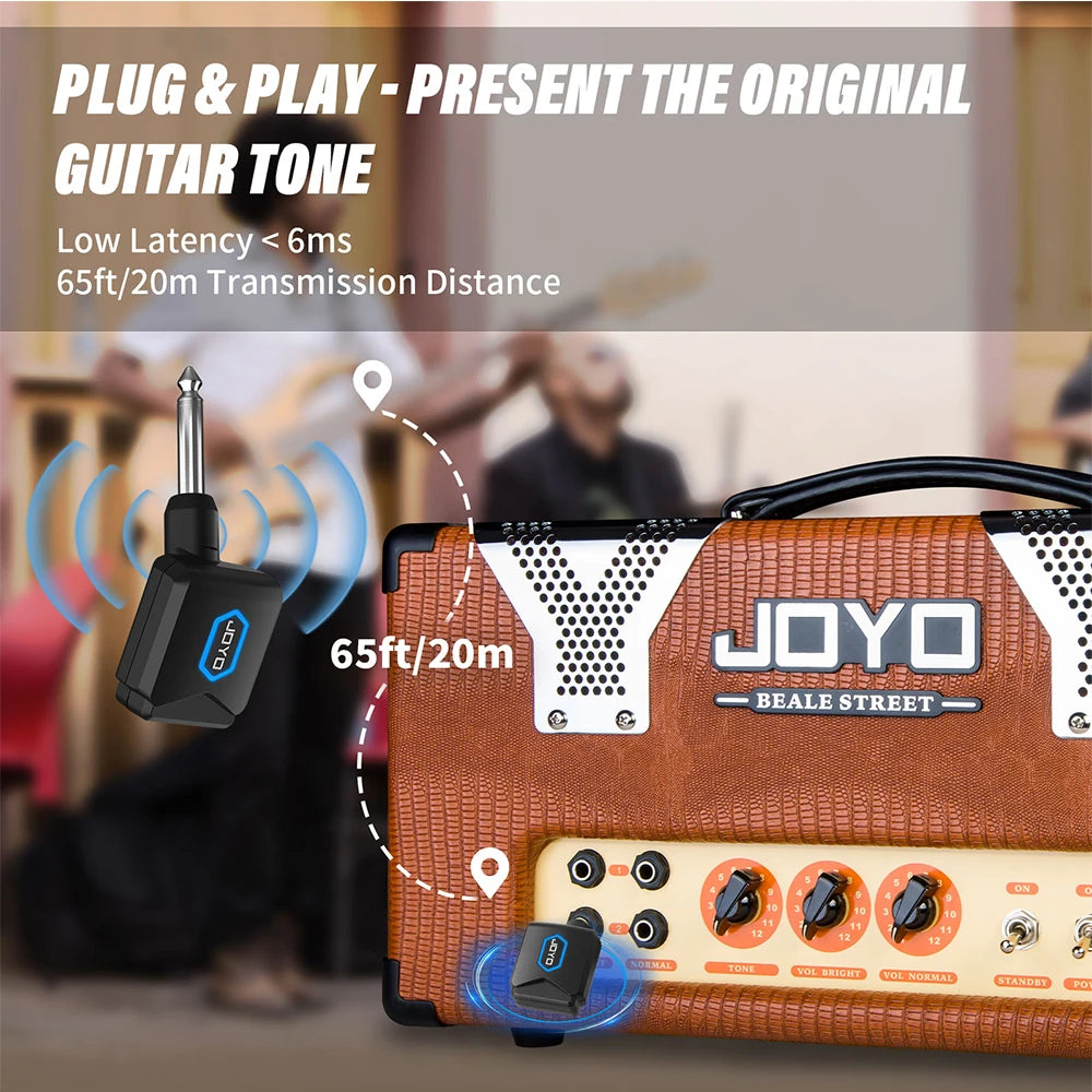 Sistema Inalámbrico para Guitarra JOYO JW-06 | 5.8GHz | Recargable | +20m