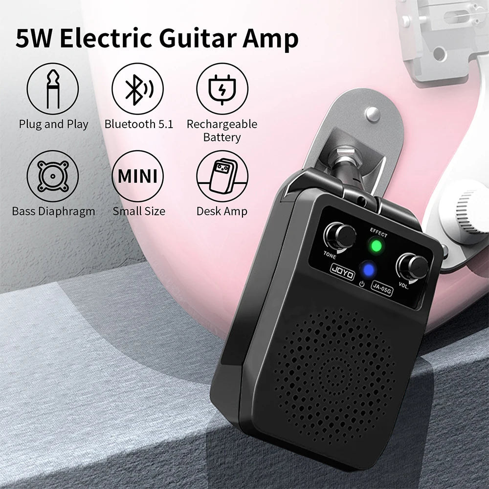 Amplificador Portátil JOYO JA-05G | 4 Efectos | Bluetooth | Plug and Play