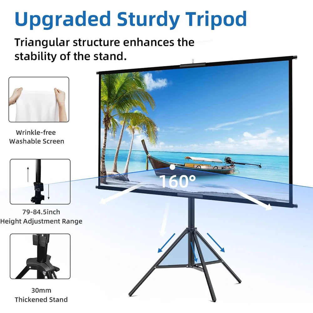 Pantalla VEIDADZ 60 pulgadas armada trípode extensible