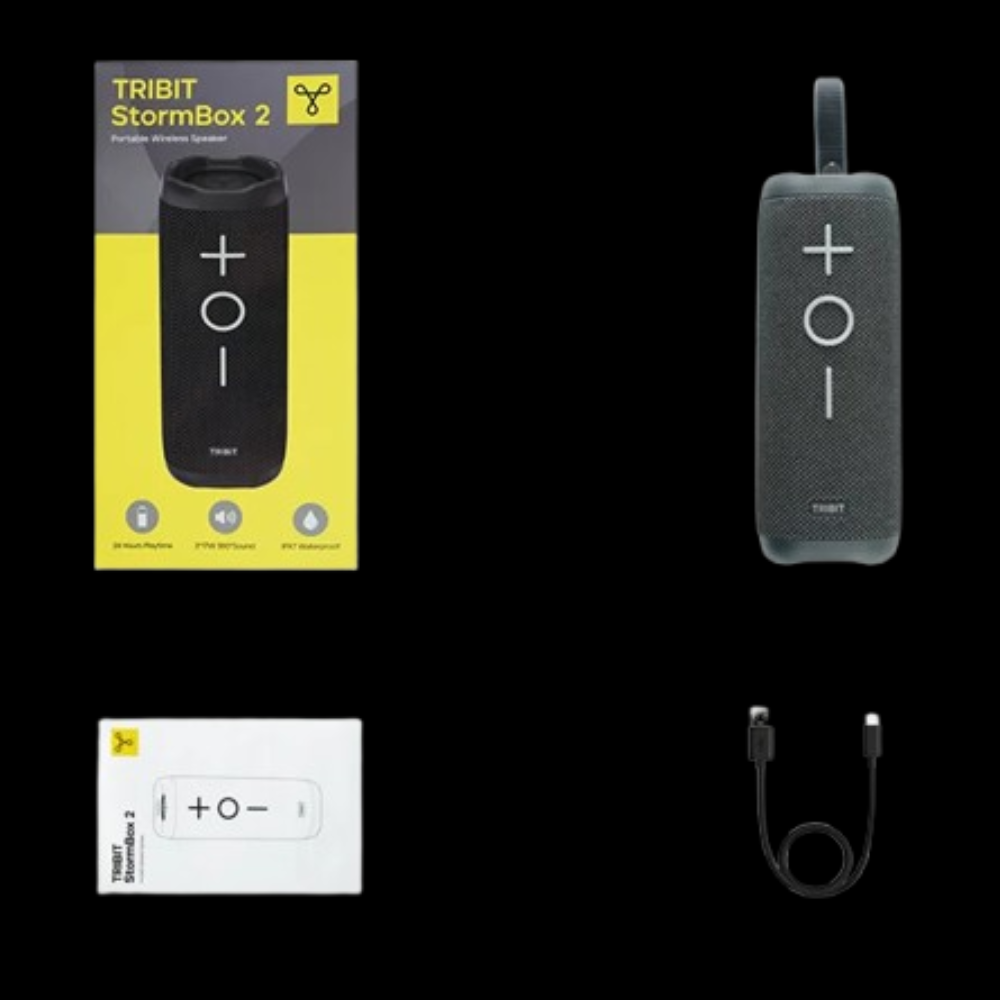 Caja y accesorios incluidos Tribit StormBox 2